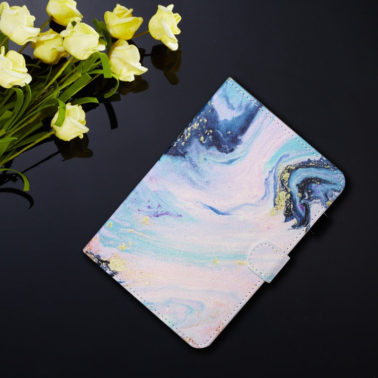 For iPad Pro 11 2024 Coloured Drawing Stitching Smart Leather Tablet Case(Quicksand)