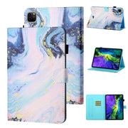 For iPad Pro 11 2024 Coloured Drawing Stitching Smart Leather Tablet Case(Quicksand)