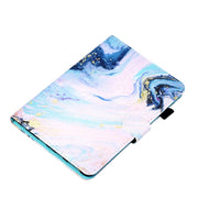 For iPad Pro 11 2024 Coloured Drawing Stitching Smart Leather Tablet Case(Quicksand)