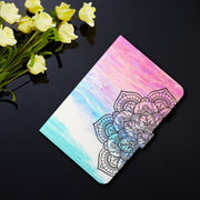 For iPad Pro 11 2024 Coloured Drawing Stitching Smart Leather Tablet Case(Colorful Mandala)