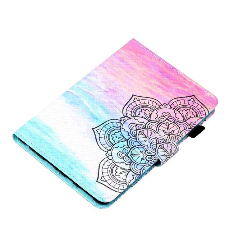 For iPad Pro 11 2024 Coloured Drawing Stitching Smart Leather Tablet Case(Colorful Mandala)