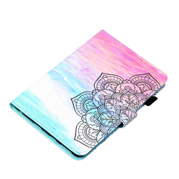 For iPad Pro 11 2024 Coloured Drawing Stitching Smart Leather Tablet Case(Colorful Mandala)
