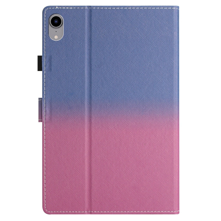 For iPad Pro 11 2024 Stitching Gradient Smart Leather Tablet Case(Blue Rose)