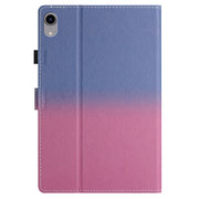 For iPad Pro 11 2024 Stitching Gradient Smart Leather Tablet Case(Blue Rose)