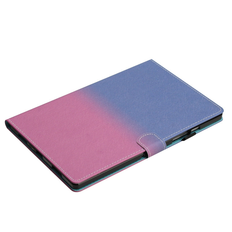 For iPad Pro 11 2024 Stitching Gradient Smart Leather Tablet Case(Blue Rose)