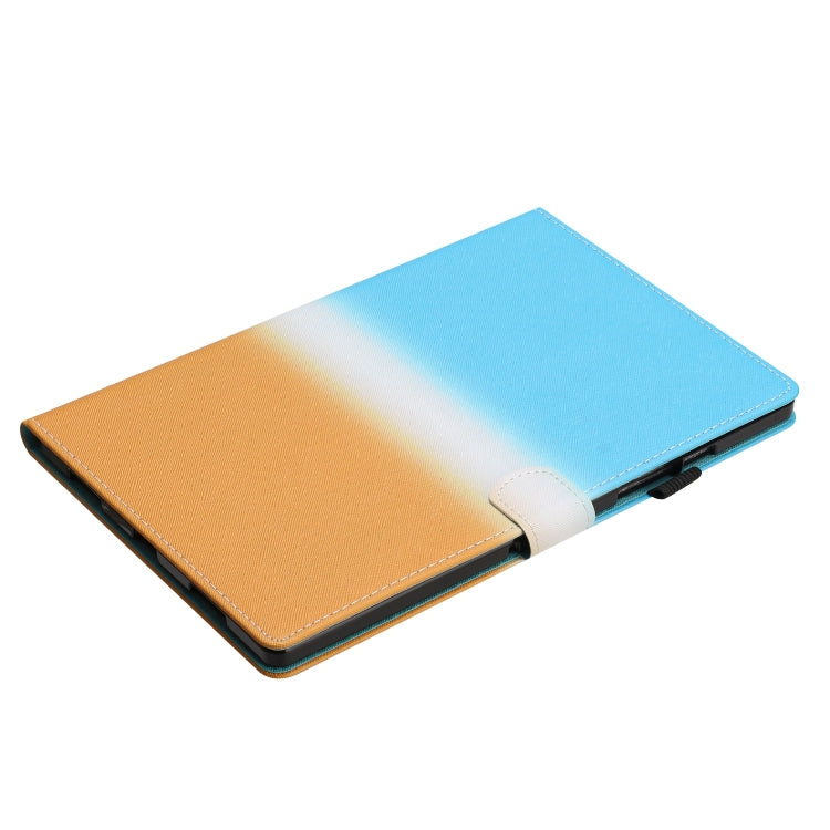 For iPad Pro 11 2024 Stitching Gradient Smart Leather Tablet Case(Blue Orange)