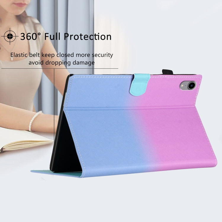 For iPad Pro 11 2024 Stitching Gradient Smart Leather Tablet Case(Purple Blue)