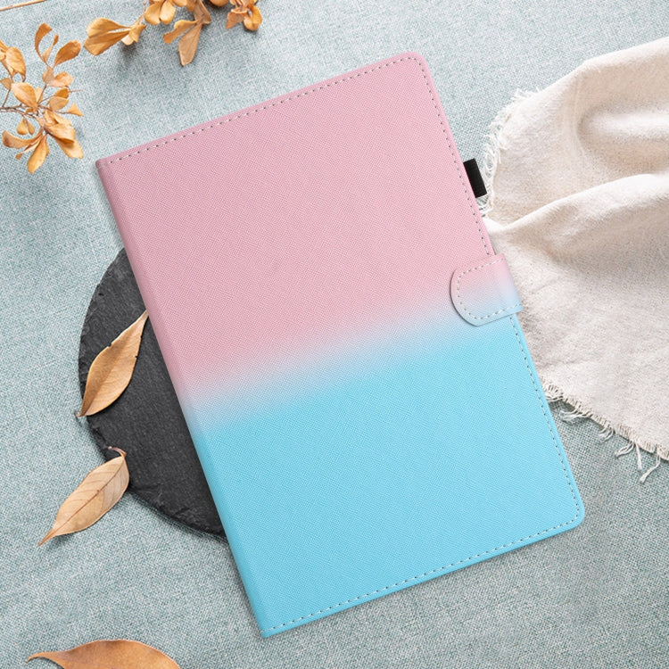 For iPad Pro 11 2024 Stitching Gradient Smart Leather Tablet Case(Pink Blue)