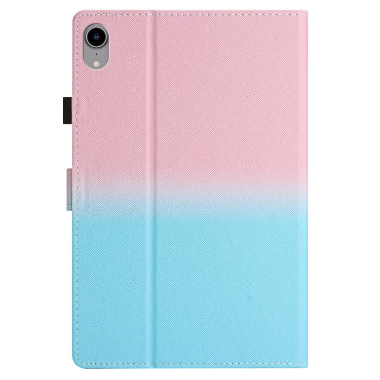For iPad Pro 11 2024 Stitching Gradient Smart Leather Tablet Case(Pink Blue)