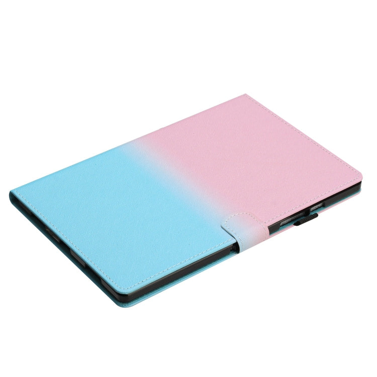 For iPad Pro 11 2024 Stitching Gradient Smart Leather Tablet Case(Pink Blue)
