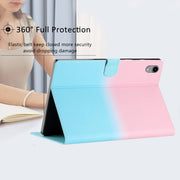 For iPad Pro 11 2024 Stitching Gradient Smart Leather Tablet Case(Pink Blue)