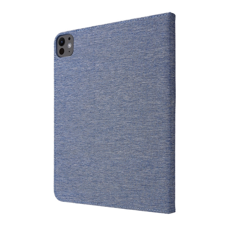 For iPad Air 11 2024 Fabric Leather Tablet Case(Blue)