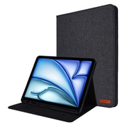 For iPad Air 11 2025 / 2024 Fabric Leather Tablet Case(Black)