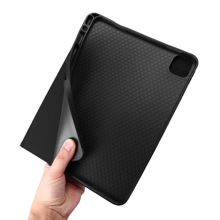 For iPad Air 11 2025 / 2024 Fabric Leather Tablet Case(Black)