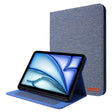 For iPad Air 13 2025 / 2024 Fabric Leather Tablet Case(Blue) - iPad Air 13 2025 / 2024 Cases by PMC TechLife | Online Shopping South Africa | PMC TechLife | Buy Now Pay Later Mobicred