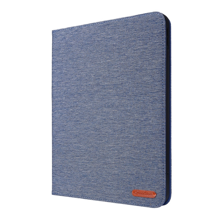 For iPad Pro 13 2024 Fabric Leather Tablet Case(Blue)
