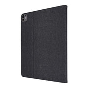 For iPad Pro 13 2024 Fabric Leather Tablet Case(Black)