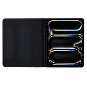 For iPad Pro 13 2024 Fabric Leather Tablet Case(Black)