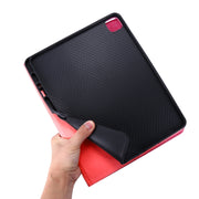 For iPad Pro 11 2024 Fabric Leather Tablet Case(Red)