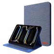 For iPad Pro 11 2024 Fabric Leather Tablet Case(Blue) - iPad Pro 11 2024 Cases by PMC TechLife | Online Shopping South Africa | PMC TechLife | Buy Now Pay Later Mobicred