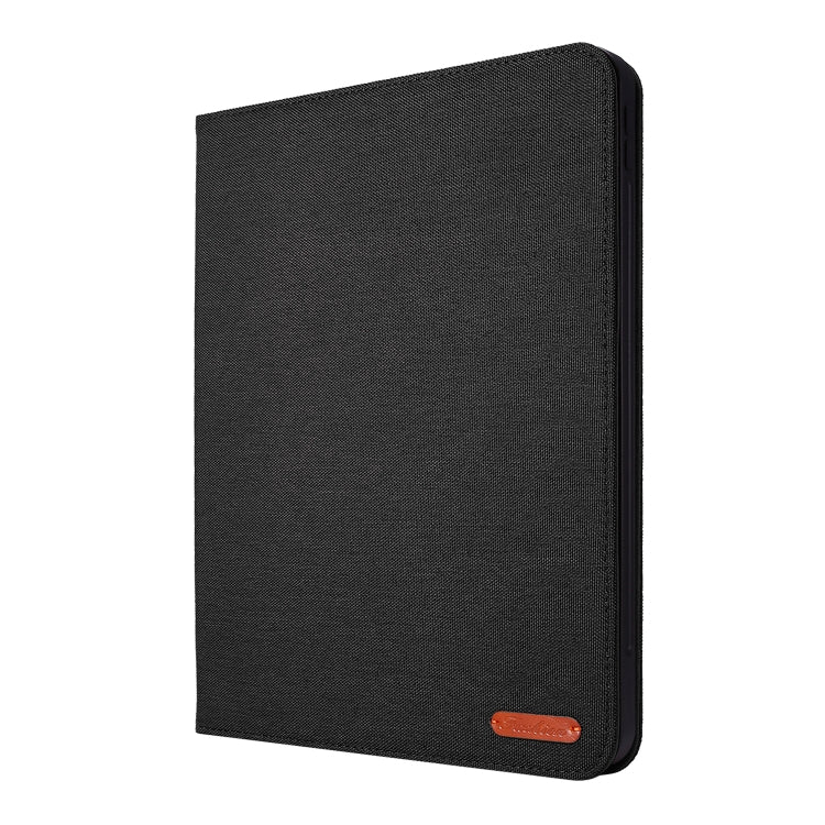 For iPad Pro 11 2024 Fabric Leather Tablet Case(Black)