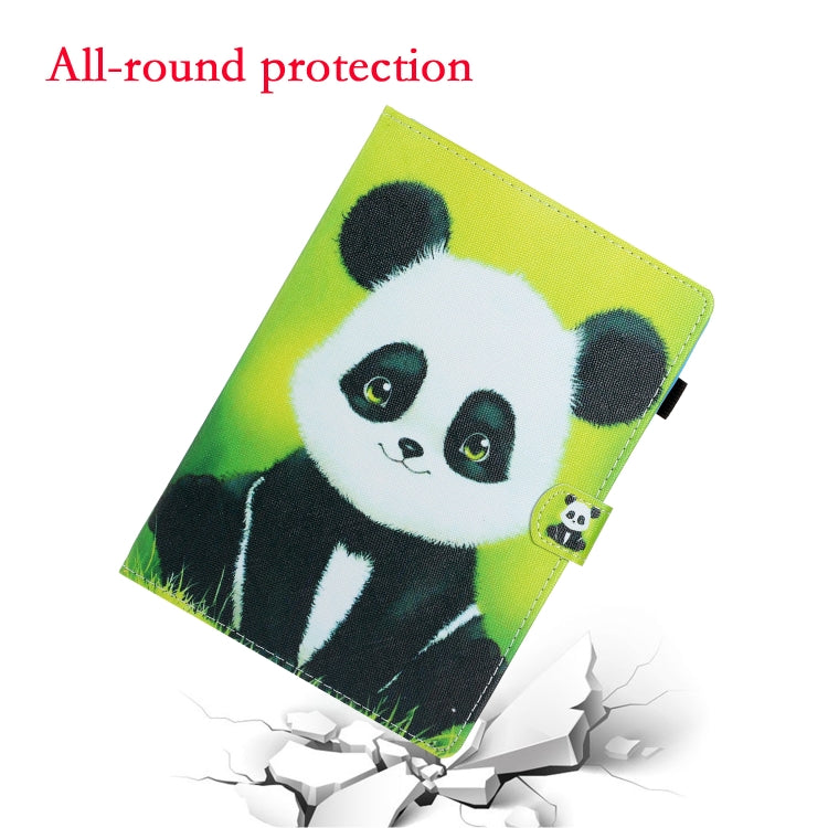 For iPad Pro 11 2024 Coloured Drawing Stitching Smart Leather Tablet Case(Panda)