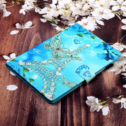 For iPad Pro 11 2024 Coloured Drawing Stitching Smart Leather Tablet Case(Butterfly Tower)