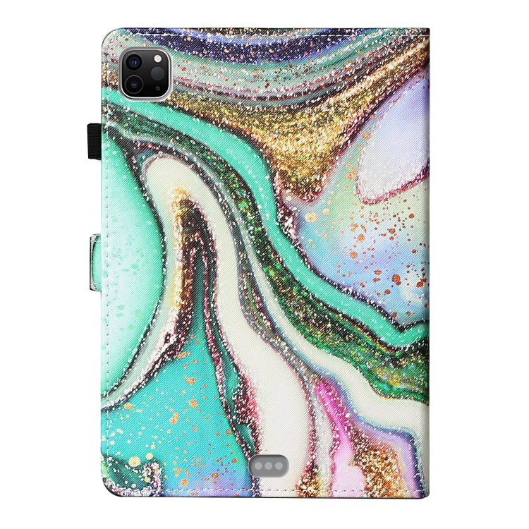 For iPad Pro 11 2024 Coloured Drawing Stitching Smart Leather Tablet Case(Colored Sand)
