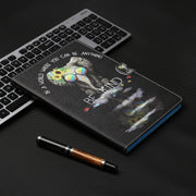 For iPad Pro 11 2024 Coloured Drawing Stitching Smart Leather Tablet Case(Glasses Elephant)