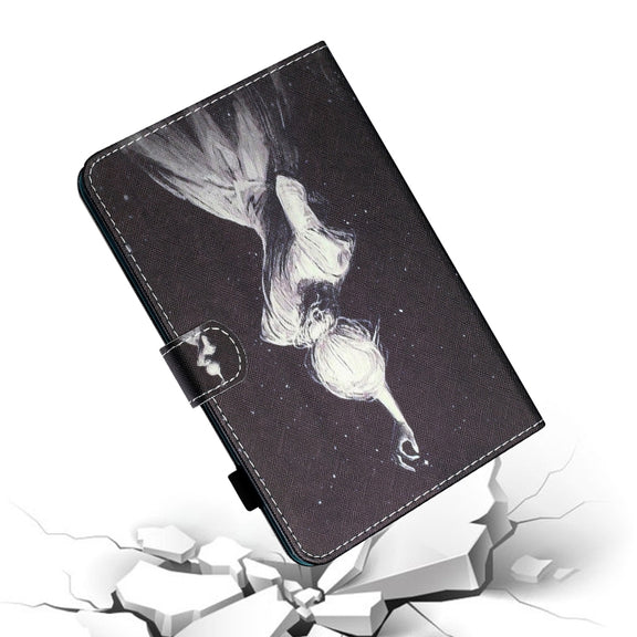 For iPad Pro 11 2024 Coloured Drawing Stitching Smart Leather Tablet Case(Girl)