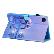 For iPad Pro 11 2024 Coloured Drawing Stitching Smart Leather Tablet Case(Elephant)