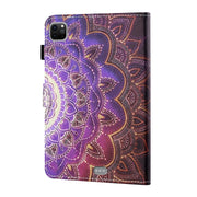 For iPad Pro 11 2024 Coloured Drawing Stitching Smart Leather Tablet Case(Mandala)