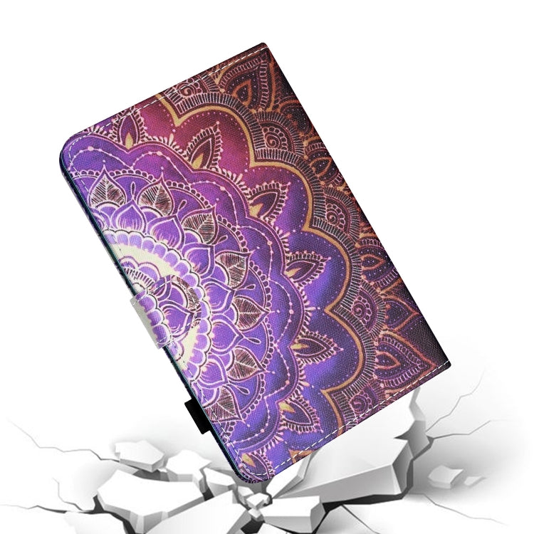 For iPad Pro 11 2024 Coloured Drawing Stitching Smart Leather Tablet Case(Mandala)