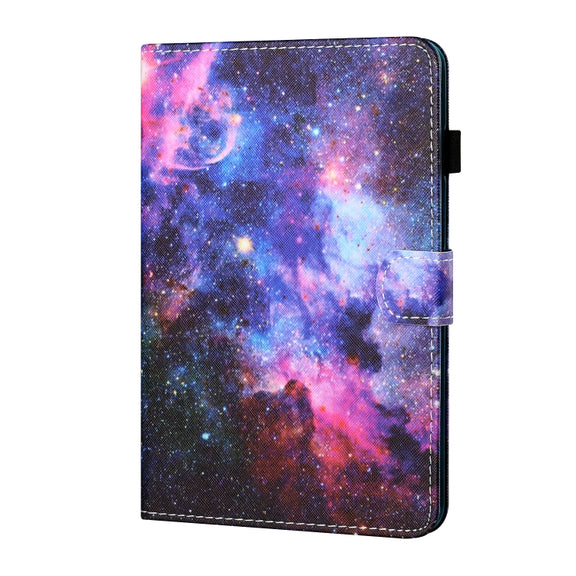For iPad Pro 11 2024 Coloured Drawing Stitching Smart Leather Tablet Case(Starry Sky)