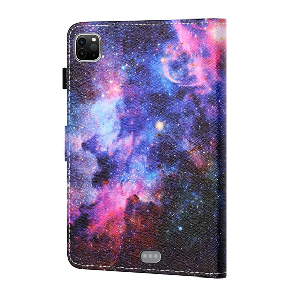For iPad Pro 11 2024 Coloured Drawing Stitching Smart Leather Tablet Case(Starry Sky)