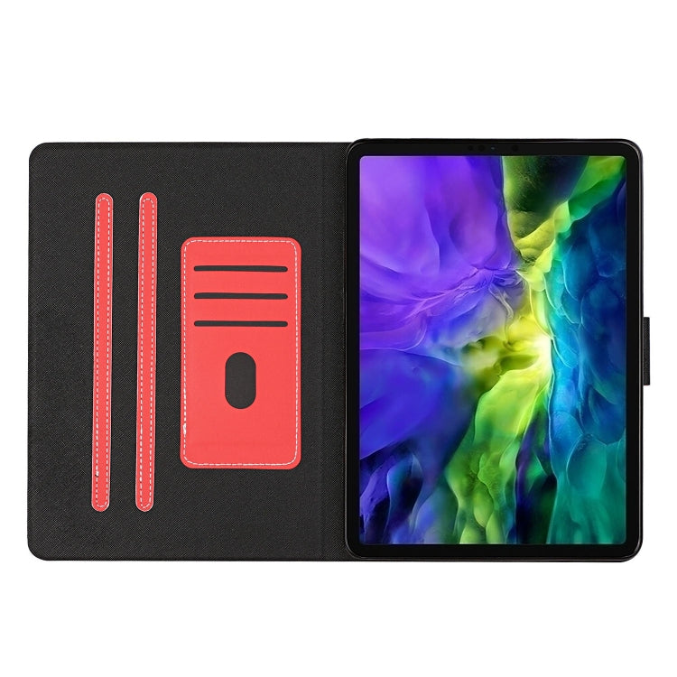 For iPad Pro 11 2024 Pure Color Smart Leather Tablet Case(Red)