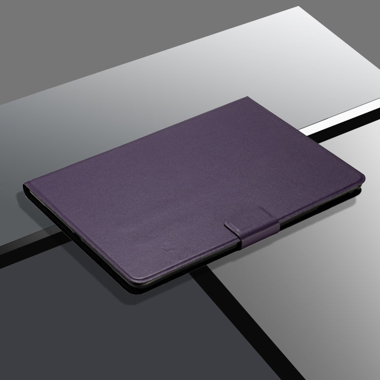 For iPad Pro 11 2024 Pure Color Smart Leather Tablet Case(Purple)