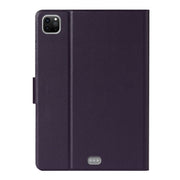 For iPad Pro 11 2024 Pure Color Smart Leather Tablet Case(Purple)