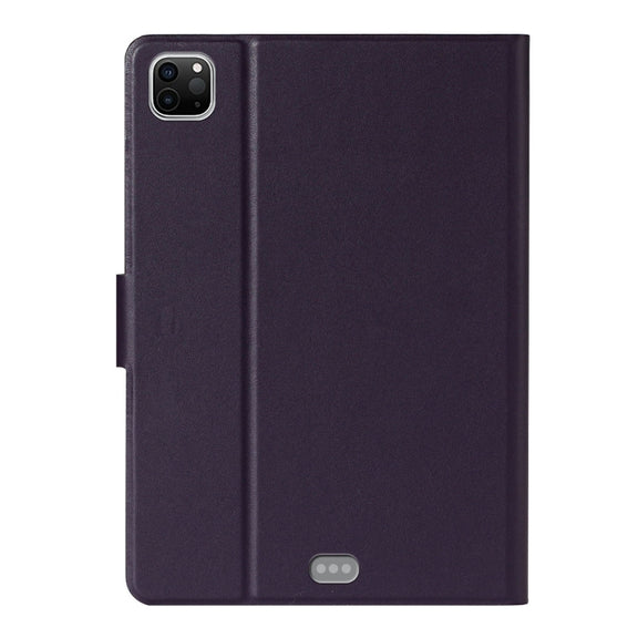 For iPad Pro 11 2024 Pure Color Smart Leather Tablet Case(Purple)