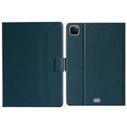 For iPad Pro 11 2024 Pure Color Smart Leather Tablet Case(Deep Green)