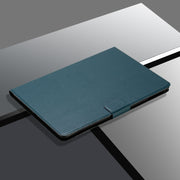 For iPad Pro 11 2024 Pure Color Smart Leather Tablet Case(Deep Green)
