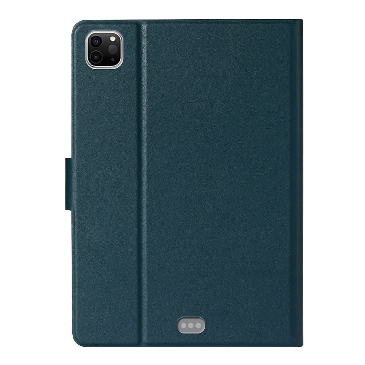 For iPad Pro 11 2024 Pure Color Smart Leather Tablet Case(Deep Green)