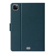 For iPad Pro 11 2024 Pure Color Smart Leather Tablet Case(Deep Green)