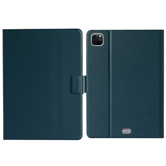 For iPad Pro 11 2024 Pure Color Smart Leather Tablet Case(Deep Green)