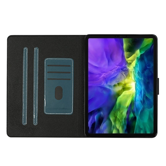 For iPad Pro 11 2024 Pure Color Smart Leather Tablet Case(Deep Green)