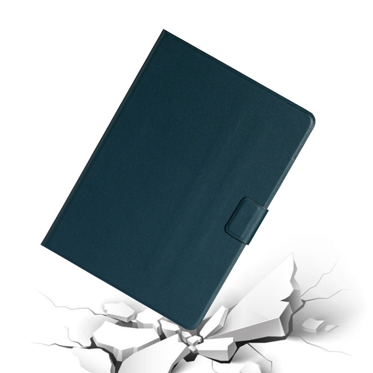 For iPad Pro 11 2024 Pure Color Smart Leather Tablet Case(Deep Green)