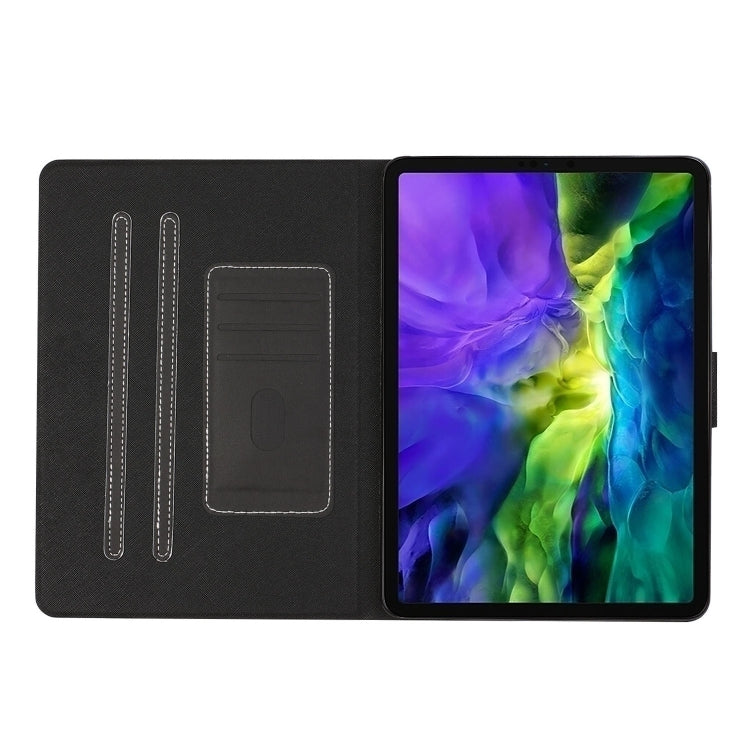 For iPad Pro 11 2024 Pure Color Smart Leather Tablet Case(Black)