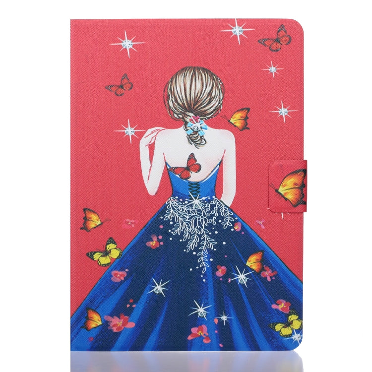 For iPad Pro 11 2024 Voltage Coloured Drawing Smart Leather Tablet Case(Girl Back)