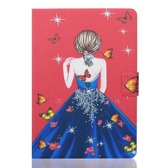For iPad Pro 11 2024 Voltage Coloured Drawing Smart Leather Tablet Case(Girl Back)