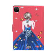 For iPad Pro 11 2024 Voltage Coloured Drawing Smart Leather Tablet Case(Girl Back)